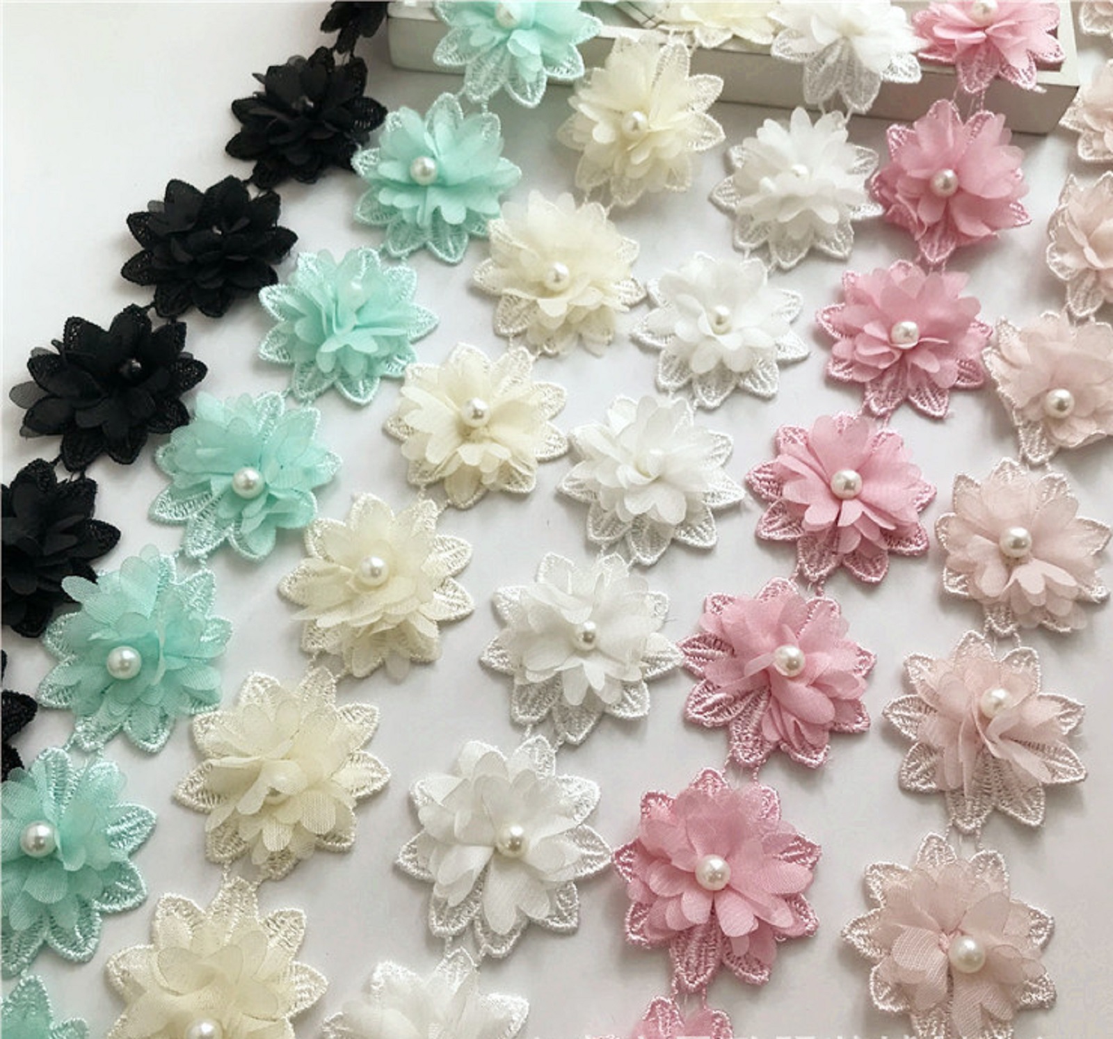DIY lace /chiffon flower accessories