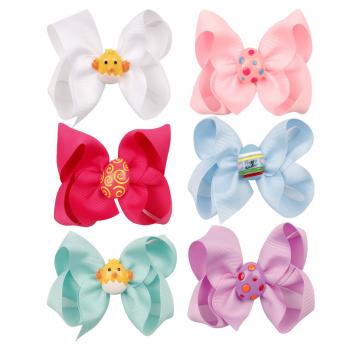 Easter ribbon bow #1204