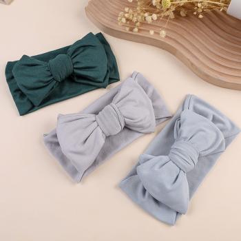 Soft Milk Silk Big Bow Baby Headband FJ2256