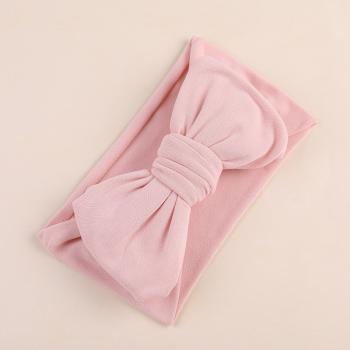 Soft Milk Silk Big Bow Baby Headband FJ2256