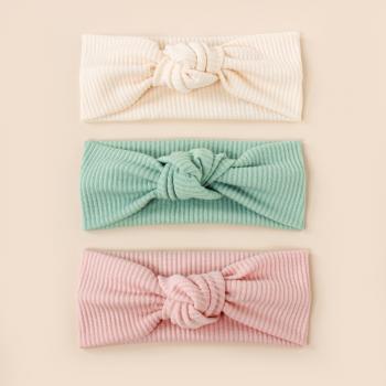 Elastic Stripe Flat Knot Baby Hair Band
