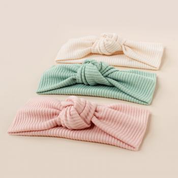 Elastic Stripe Flat Knot Baby Hair Band