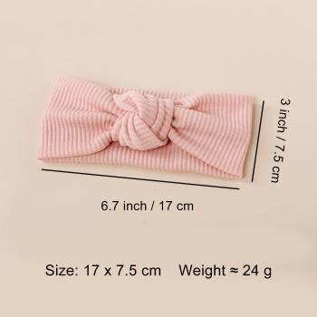 Elastic Stripe Flat Knot Baby Hair Band