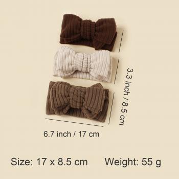New Baby Elastic Knit Bow  HairbandFJ2315
