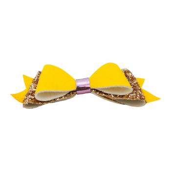 INS 10cm PU bow flower accessories KX0418