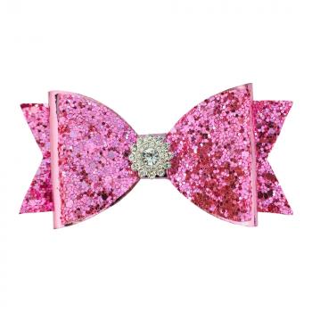 INS 10cm PU bow flower accessories KX0418