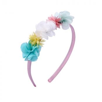 INS girl chiffon flowers headband KL04