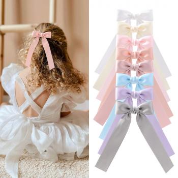Girl ribbon bow clip YL30