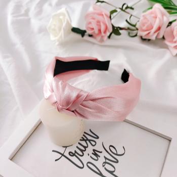 Solid satin knotted headbands FX01