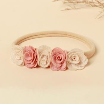 Nylon Rose Flower Headbands FJ027