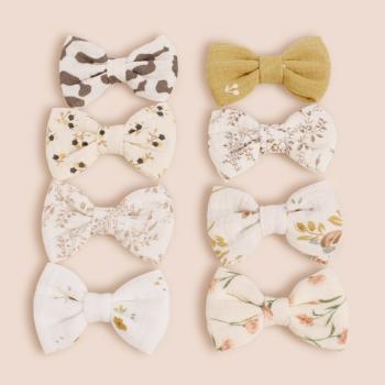 Cotton Bow Clip FJ045