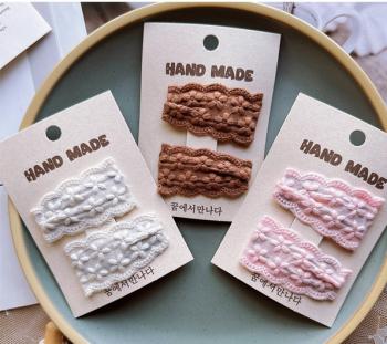 Lace Embroidered  Barrette Clip QY060