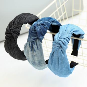 Denim Knotted headbands MS0107