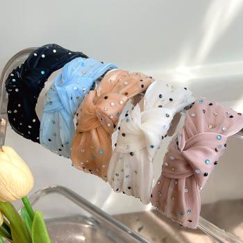 Sparkle Lace knotted headbands MS0108